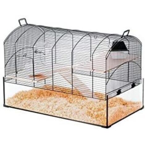 小動物用 ケージ フランスZOLUX NEO SILTA ケージ ブラック Cage Neo Silta Petit Rongeur L 77.5 X P 47.5 X H 87.5 Cm Noire