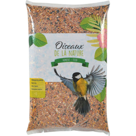 Zolux – Mélange de graines pour oiseaux 2 kg – Céréales, graines oléagineuses, légumineuses – Nutrition équilibrée pour oiseaux sauvages