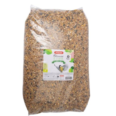 Zolux – Mélange graines oiseaux de la nature 12kg – Équilibré et énergétique – Fabrication française – Nourriture pour mangeoire