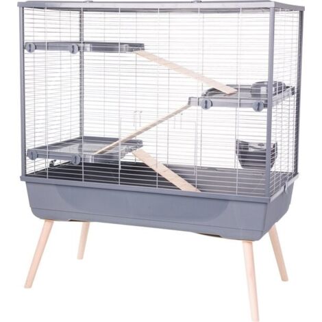 Zolux neolife 100 xl grey - gabbia per conigli