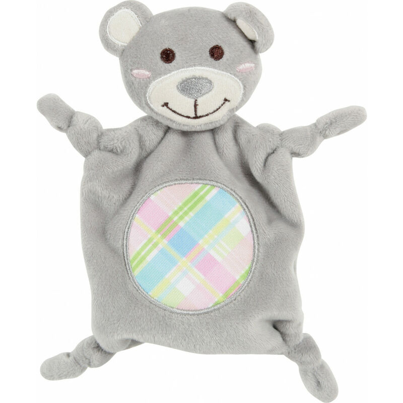 Jouet en peluche PUPPY XS doudou gris. 20 cm. pour chiots.
