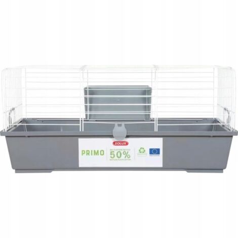 Zolux primo 80 cm - gabbia per roditori - bianco e grigio