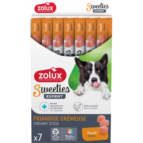 Zolux  Süßigkeiten  Cremiger Hundesnack 14 g – Huhn 7 x 14 g