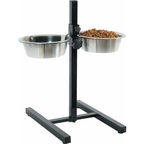 Zolux Support pour gamelles chien inox réglable 1,5L