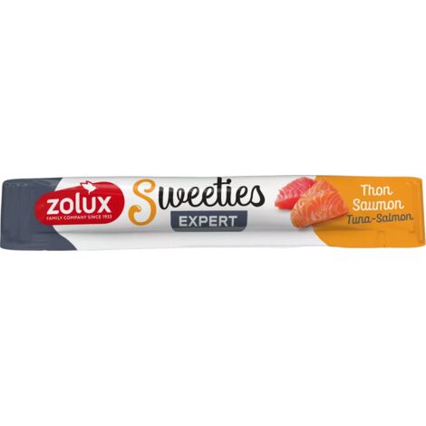 ZOLUX - Sweeties - con Tonno e Salmone - Snack cremoso per gatti - 14 g