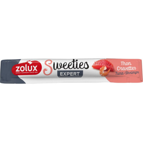 Zolux  SWEETIES  Friandise crémeuse pour chats 14 g - Thon aux crevettes 14 g
