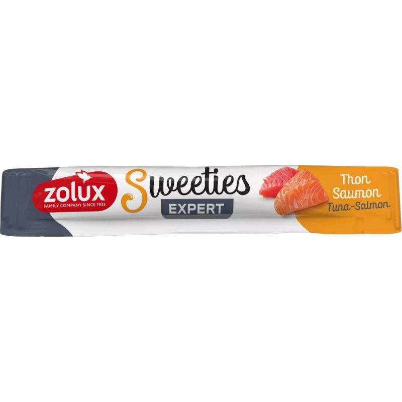 Zolux Süßes Cremiger Leckerbissen Für Katzen 14 G – Thunfisch Mit Lachs 14 G
