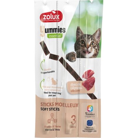 Zolux  Yummies  Snack morbidi per gatti - Agnello e riso