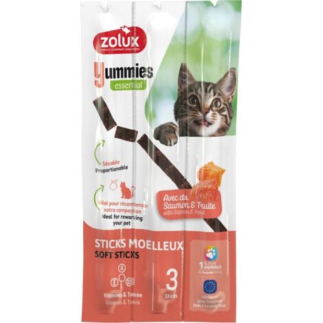 Zolux  Yummies  Snack morbidi per gatti - Salmone e trota