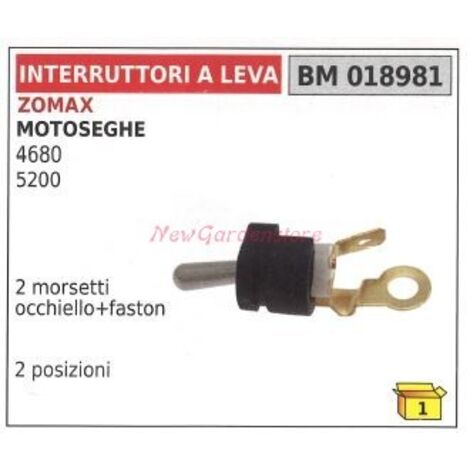 ZOMAX interrupteur à levier tronçonneuse 4680 5200 2 boulons à œil 018981