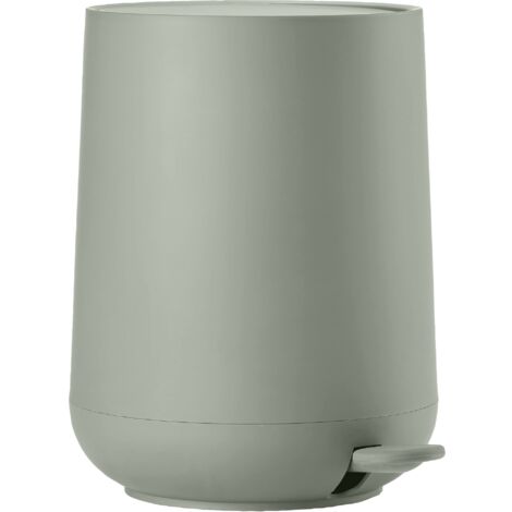 Zone Denmark Nova - Pattumiera da bagno, diametro 20,5 cm, altezza 23,5 cm, capacità 3 litri, verde Matcha