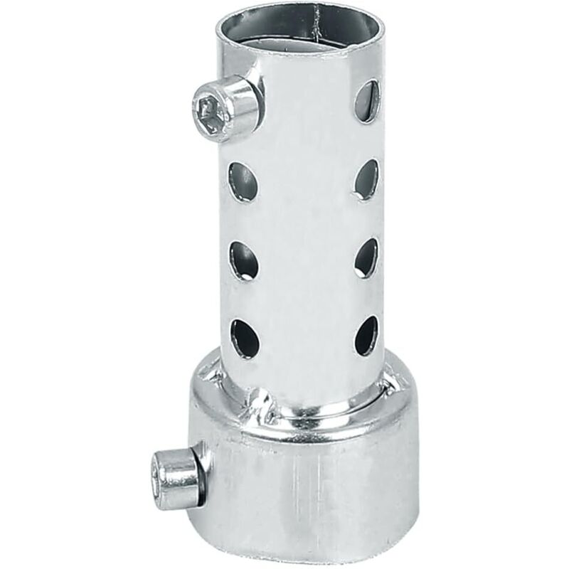 Zone Motorcycle Exhaust Muffler 45mm Adjustable Universal Removable Muffler Motorcycle DB Killer XSQ-03 (Short, Silver)