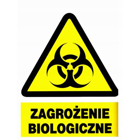 ZOO-44 - WARNUNG BIOLOGISCHE GEFAHR - SCHILD