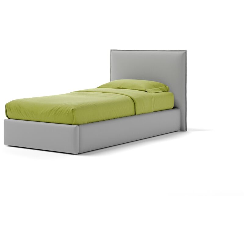 Letto Contenitore Made In Italy Cangù zoom singolo similpelle grigio