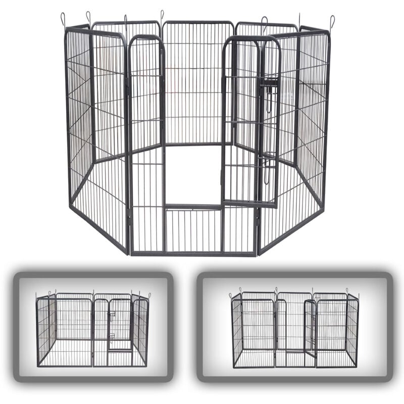 Zoomundo - Parc Enclos pour Chiot - 8 Panneaux - xxl