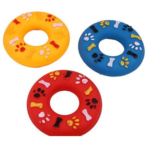 Zooroom  Giocattolo da masticare per cani  Anello in gomma con squeaker 13 cm - 1 pz. - Anello in gomma con squeaker 13 cm - 1 pz.