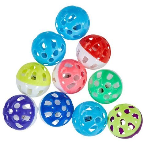 Zooroom  Giocattolo per gatti  Palla di plastica con campanello 3,8 cm - Palla di plastica con campanello 3,8 cm - 1 pz.