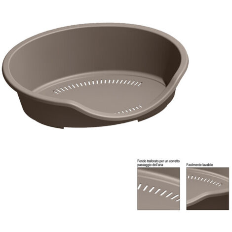 ZOOV LETTINO PER CANI/GATTI CM.95X70X29 TORTORA- 1,0 pz