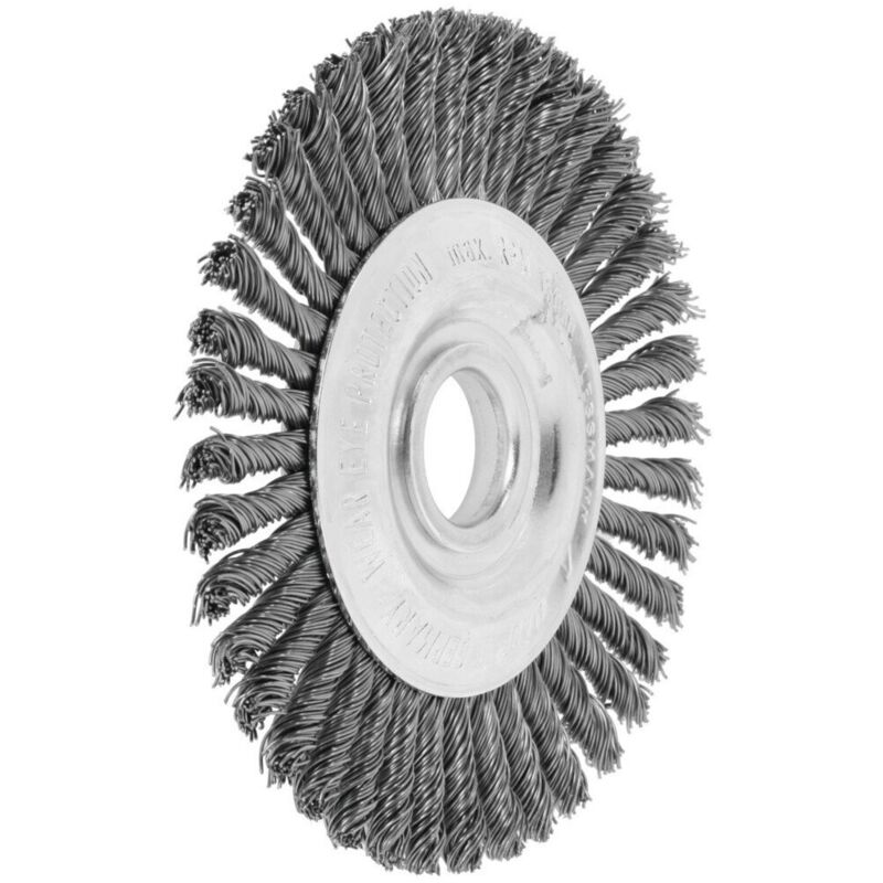Image of Lessmann ® - Lessmann Schmale Rundbürste gerade, Stahldraht 0,50 mm, Bürsten-⌀xBohrungs-⌀ 125X22 mm