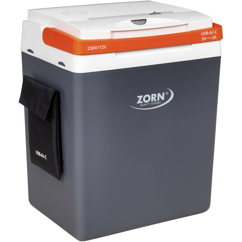 Zorn z 32 lne Glacière & réchaud cee: e (a - g) thermoélectrique 12 v, 230 v/ac blanc/noir, orange 30 l 17 °c V889263
