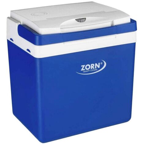 ZORN Z26 12/ 230V Kühlbox EEK: E (A - G) Thermoelektrisch 12 V, 230 V Blau-Weiß 25 l max. 18°C unter