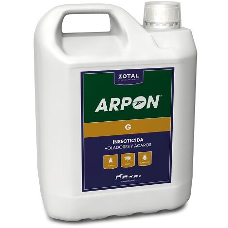 Zotal Agpon G Insecticida Fllating e metri in bestiame, 5 litri