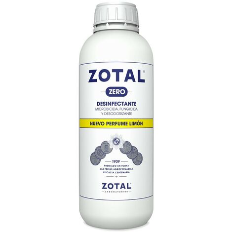 Zotal Zero desinfectante con olor a limón 1 kg ZOTAL® Zero es el Zotal de siempre pero con olor a limón. Desinfectante microbicida de uso doméstico e industrial. Oferta exclusiva