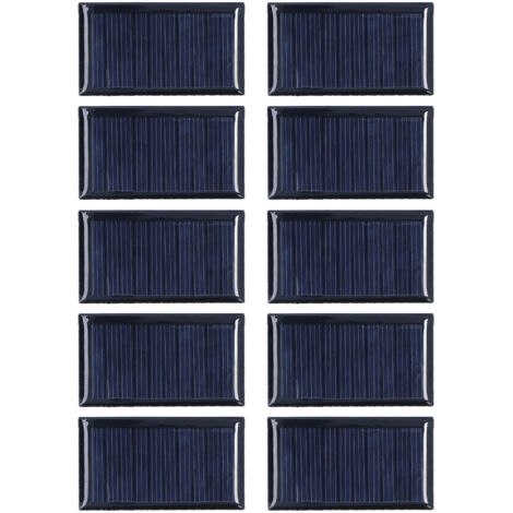 Zoternen 10 Stück DIY wetterfestes Panelmodul, kleine Solarzelle für Wissenschaftsprojekt, Spielzeug, Licht, 0,15 W, 5 V