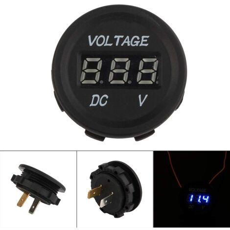 Zoternen 12 V-24 V Auto Motorrad LED DC Digital Display Voltmeter Wasserdicht Meter ZY für Volt Display 12 V DC V Display 12 V Digital DC V Anzeige Volt Display 12 V Spannungsmesser Voltmeter Digital