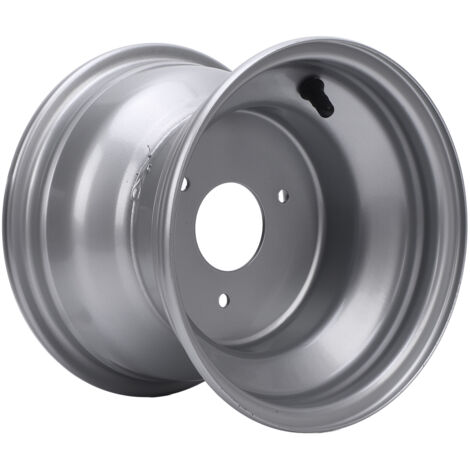 Zoternen 18x9.50-8 Felge ATV-Felge HOCHWERTIGE ALLIAME-LEGIERUNG 8-Zoll-Seite für Gokarts Golfwagen Silber drei Löcher (Lochabstand: 78 mm / 3,07 Zoll)