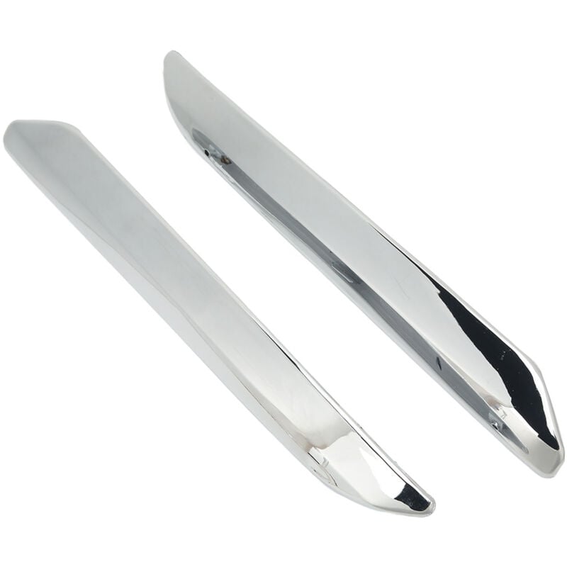 Image of 2 pezzi striscia paraurti anteriore sinistra destra antigraffio argento cromato di ricambio per Citroen C5 X7 2007-2015 - Zoternen