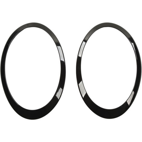 Zoternen 2 pièces de capot de bordure de phare noir brillant moulé pour Cooper Clubman F54 S JCW 2015 – 2022