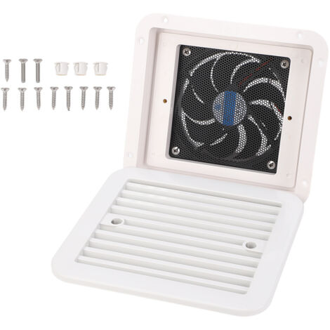 Zoternen 205x185mm 12V Ventilateur de ventilation latérale RV Single Way 3,6 W