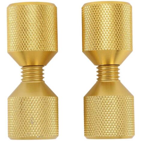Zoternen 2pcs 2 pcs d'alignement de bride d'alignement en aluminium 1‑1 / 8 pouces doubles pour 0,5 à 14 pouces 150 lb Golden