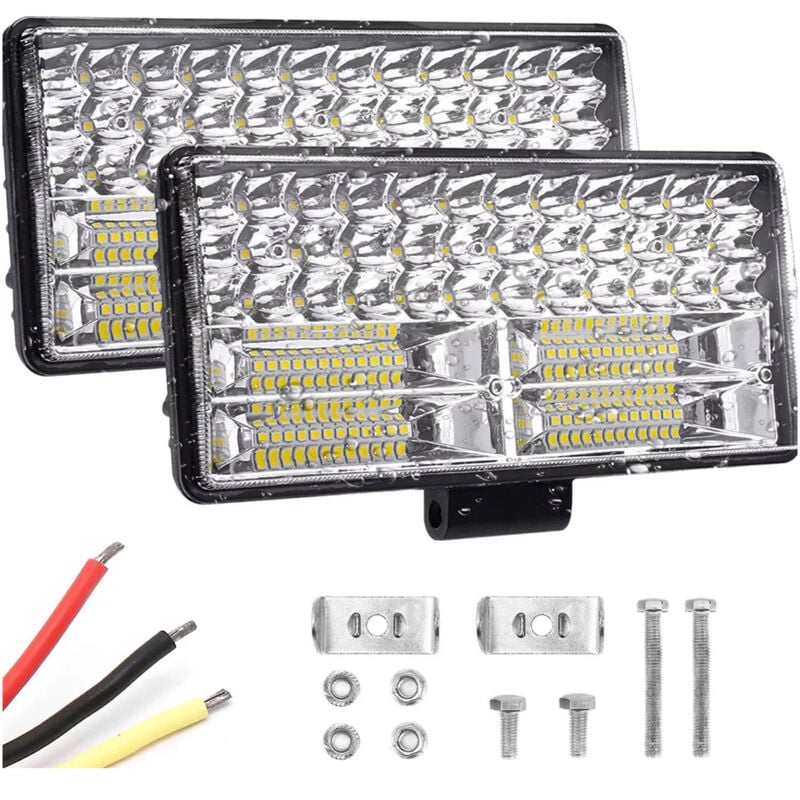 Zoternen - 2pcs led Tracteur Lights 9inch Driving Spotlight Auxiliary Headlights 12V-80V Universal pour le camionnette de camion vtt