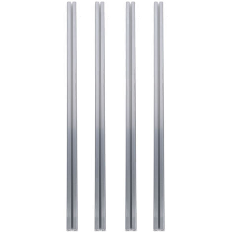 Zoternen 4 pezzi profilo di estrusione di alluminio 4040 scanalatura a T standard europeo anodizzato guida lineare parte stampante 3D CNC fai da te 39.4in 1000mm argento