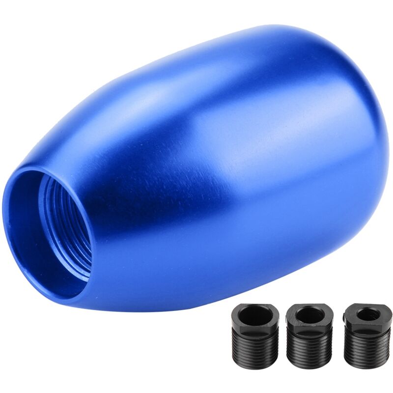 Image of Zoternen - 5-Gang-Schaltknauf, manueller Schalthebel für Auto mit 3 Adaptern 8/10/12 mm (blau)