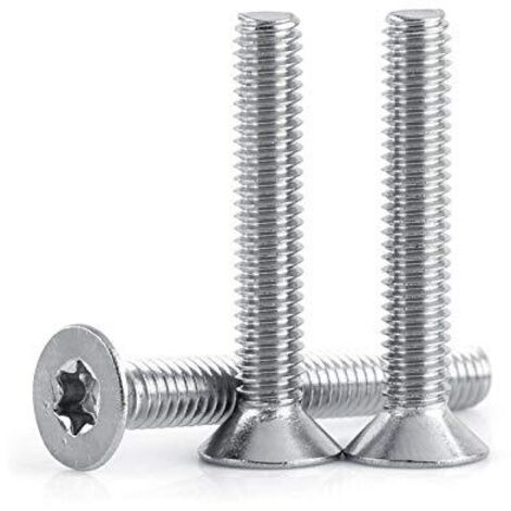 Zoternen 50 viti a testa svasata con esagono incassato in acciaio inossidabile 304, M4 x 8, 10, 12, 16, 20, 25, 30 mm (M4×30)
