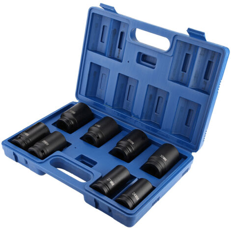 Zoternen 8-teiliger 3/4-Zoll-Steckschlüsselsatz mit robustem Antrieb, tiefe Schlagschrauber, 24–38 mm