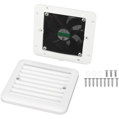 Zoternen 97 x 97 mm RV-Seitenlüfter, Einzellüfter, 12 V, 1 V, 1,2 W, Luftbelüftung, Abluft für Wohnwagen, Küche, Badezimmer