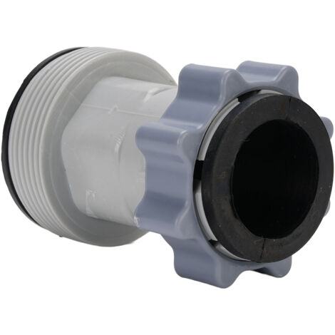 Zoternen Adaptateur de tuyau de piscine : connectez un tuyau de 1,5 po à une vanne de piscine de 1,25 po de diamètre. Accessoires pour piscines hors sol.
