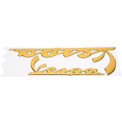 Zoternen Adesivo 3D Aramox, adesivo con stemma per moto, adesivo tridimensionale per Vespa GTS300 LX125 LX150 IE Sprint Primavera 300 LX LXV Super (giallo)