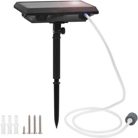 Zoternen Aérateur Solaire de Bassin, Pompe à Oxygène Solaire Enfichable 1.5W, 4000mAh Pompe Bassin Solaire, Aérateur d'aquarium, Aérateur de Pêche , pour Les étangs