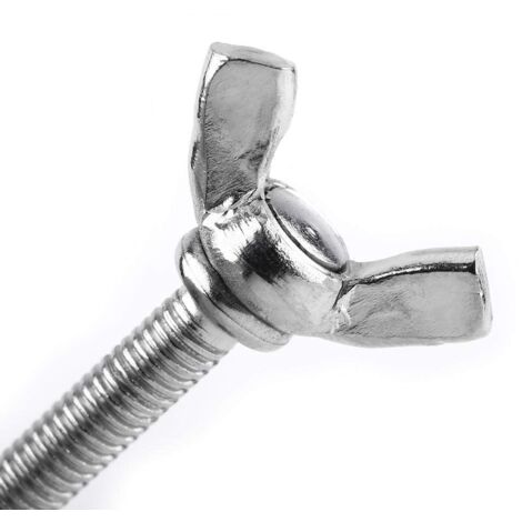Zoternen Akozon Schmetterlingsschraube, 5 stücke M6 DIN316 304 Edelstahl Daumen Schmetterling Flügel Handschrauben Schrauben(M612mm)