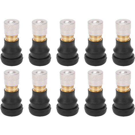 Zoternen AMONIDA Elektroroller Vakuumventil, 10 Stück 0,8 Zoll Elektroroller Rad Gasventil Heavy Duty Tubeless Leakproof Vakuumventil, Für Xiaomi Roller Und M365 Pro
