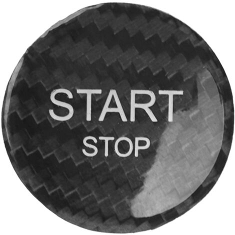 Zoternen Aramox Engine One Key Start Stop Button Switch Cover Ignition Starter Switch Aufkleber Ersatz für 408 308S 508 DS5 C4 (schwarz)
