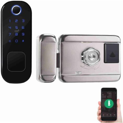 Zoternen Blocco porta con impronta digitale Smart Ringer, app che temporizza l'ingresso con tastiera elettronica senza chiave con 6 modalità di sblocco