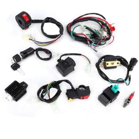 Zoternen Cablaggio, bobina solenoide, raddrizzatore CDI, kit adatto per ATV Quad 50cc, 70cc, 110cc e 125cc