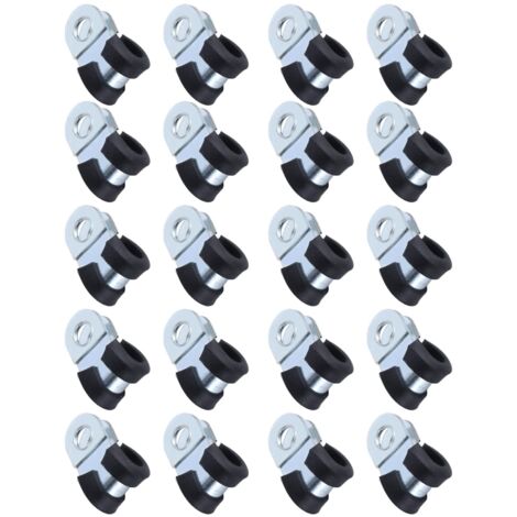 Zoternen Confezione da 20 fascette stringitubo, morsetti, tenditori, fascette stringitubo e fascette a vite, fascette stringitubo in acciaio inox 304, fascette stringitubo R-Hoop resistenti alla corro