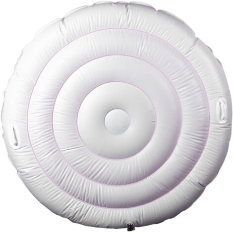Zoternen Copertura per spa gonfiabile rotonda in PVC da 4,5 piedi, universale, a gonfiaggio rapido, isolata, per spa gonfiabile da esterno
